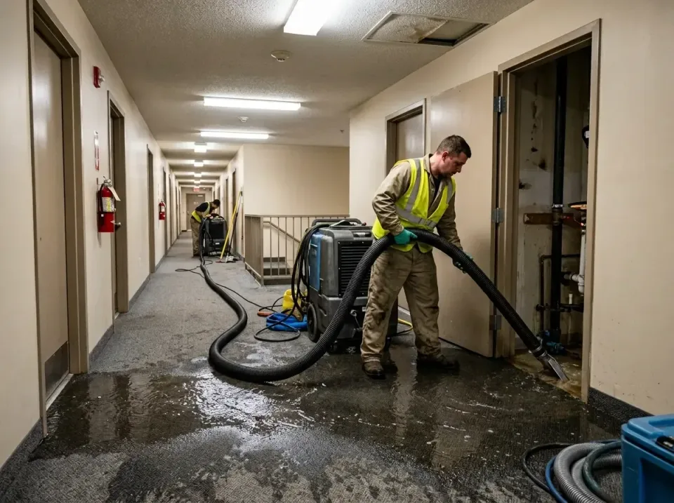 multi-unit-apartment-hallway-f-005 — frequently asked questions, Emergency Burst Pipe Water Extraction & Removal in Guadalup…